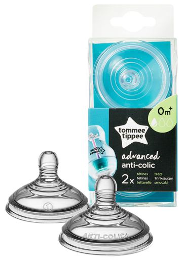Tommee Tippee Geavanceerde antikrampjes-zuigflesnippels 2 stuks