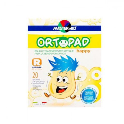 Ortopad Happy Regular Ooglapjes 20 Stuks