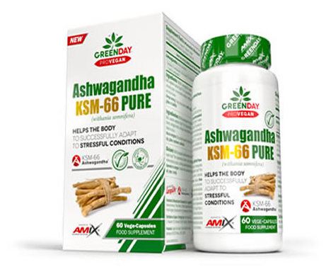 Amix GreendayProvegan Ashwagandha Ksm-66 Puur 60 Capsules