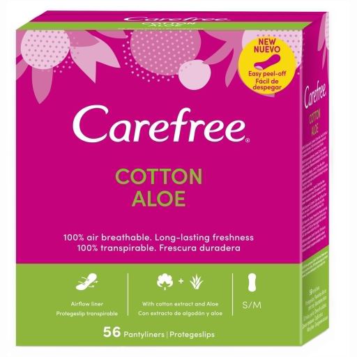 Carefree Protect-Slip Alo&euml; 56 stuks