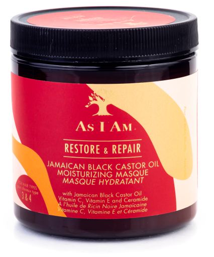 As I am Restore & Repair Jamaicaans Zwart Ricinusolie Masker 227 gr