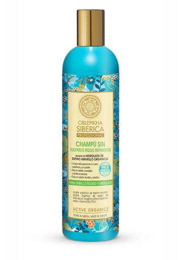 Natura Siberica Oblepikha Sulfaatvrije shampoo gedefinieerde krullen 400 ml
