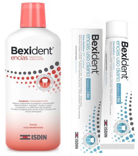 Isdin Bexident Gums Mondwater 500 ml + Bexident Gums Pasta Dagelijks gebruik 75 ml