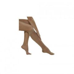 Korte sokken met beige teen, maat L