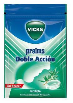 Vicks Double Action Eucalyptus Snoepjes 60 gr