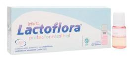 Lactoflora Aardbeiensmaak Kinderen Darmbeschermer 10 flesjes