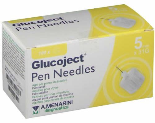 Glucoject Insuline Naald 31gx5mm 100 stuks