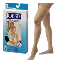 Jobst Lange Kantkousen Lichte Natuurlijke Compressie Maat 5