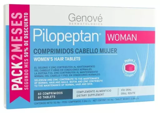 Genov&eacute; Pilopeptan Anti-haaruitval voedingssupplement 60 tabletten
