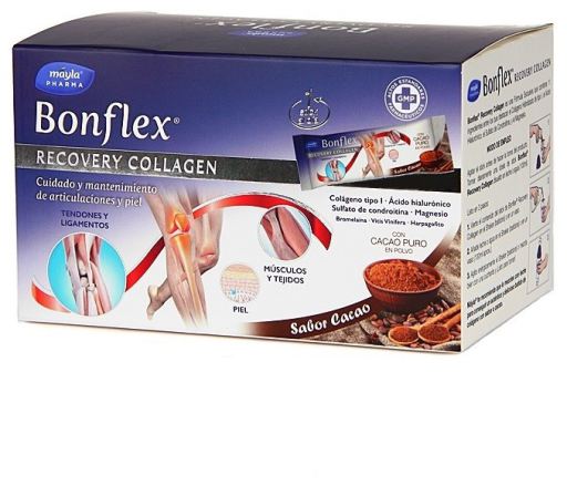 Mayla Pharma Bonflex Recovery Collageen Cacao Smaak 30 Sticks
