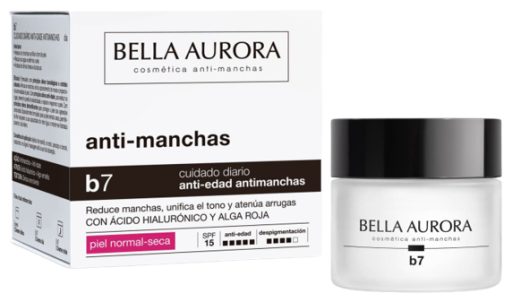Bella Aurora B7 Anti-Vlek en Anti-Aging Cr&egrave;me voor Normale tot Droge Huid 50 ml