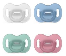 Suavinex Fopspeen All Silicone Fysiologische Tepel 0-6 M