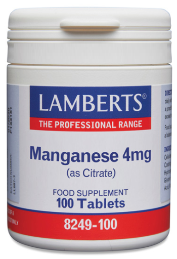 Lamberts Mangaan als citraat 5 mg 100 eenheden