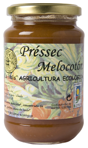 Cal Valls Eco Perzik Jam 375 gr