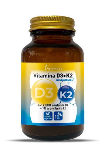 Plameca Vitamine D3+K2 60 Plantaardige Capsules