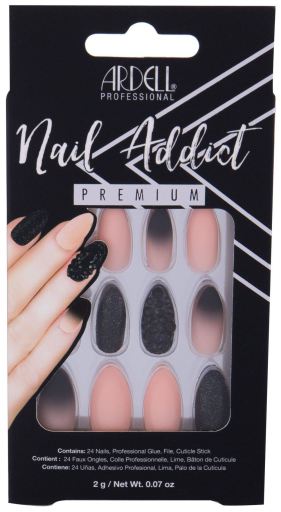 Ardell Nail Addict Kunstnagels Zwarte Stud & Roze Ombre