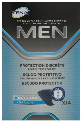 Tena Extra licht beschermend schild voor mannen 14 stuks