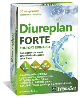 Ynsadiet Diureplan Forte Zentrum 43,5 gr 30 tabletten