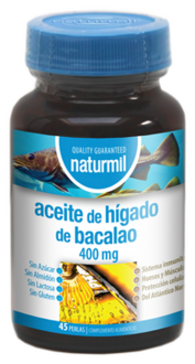 Naturmil Levertraan 400 mg 45 Capsules