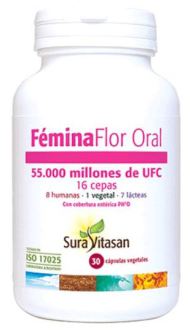 Sura Vitasan F&egrave;mina Flor Oraal 55000 miljoen 30 capsules