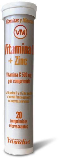 Ynsadiet Vitamine C + Zink 500 mg 20 Tabletten