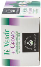 Groene thee met chroom 60 capsules