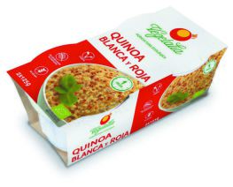 vegetalia Witte Quinoa Rijst en Voorgekookte Rode Quinoa Bio 2 x 125 gr