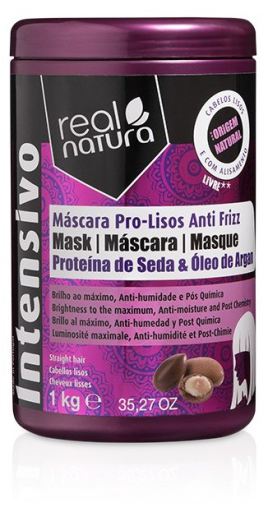 Real Natura Haarmasker zonder Zout Pro Smooth Anti Frizz Argan