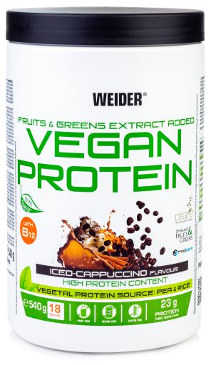 Weider Vegan Prote&iuml;ne Cappuccino 540 gr