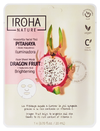 Iroha Nature Pitahaya Illuminating Mask + Hyaluronzuur 20 ml