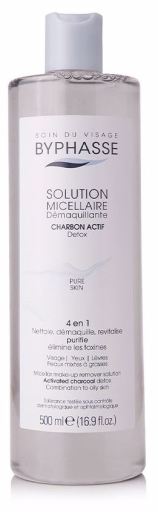 Byphasse Geactiveerde Houtskool Make-up Remover Micellaire Oplossing 500 ml