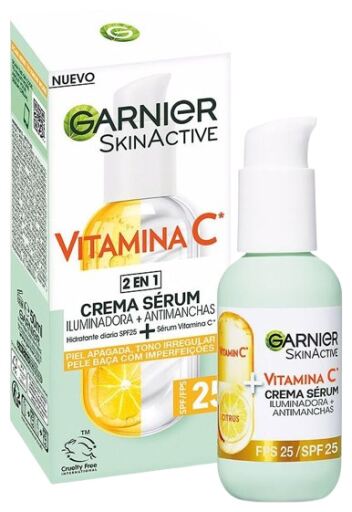 Garnier Huidactieve Vitamine C Serumcr&egrave;me SPF 25 50 ml