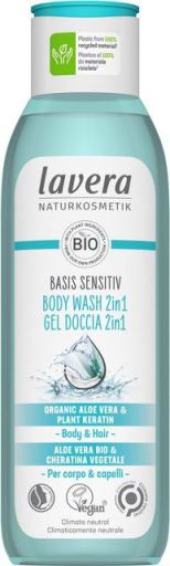 Lavera Basis Sensitiv Douchegel en Shampoo 2 in 1 250 ml