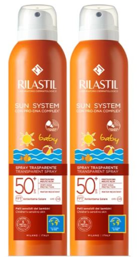 Rilastil Sun System Spray Transparant Baby SPF50+ 2 x 200 ml