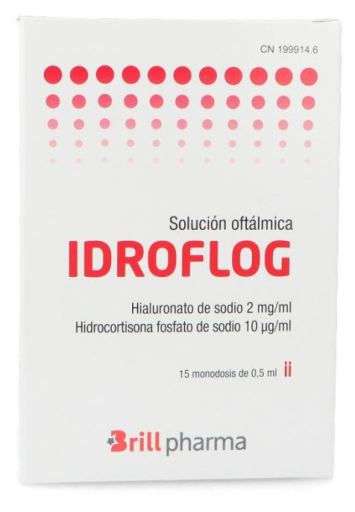 Idroflog oogheelkundige oplossing 15 enkele doses