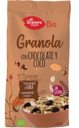 El Granero Integral Bio Glutenvrije Granola met Chocolade & Kokos 350 gr
