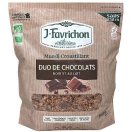J.Favrichon Crunchy Duo Chocolade Muesli 375 gr