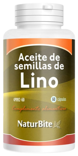 Naturbite Lijnzaadolie 1000 Mg 60 Capsules