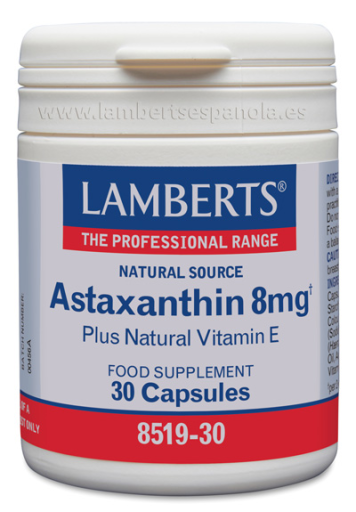 Lamberts Astaxanthine Met Vitamine E 8 Mg 30 eenheden