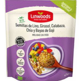 Linwoods Lijnzaad Zonnebloem Pompoen & Sesam Goji Bio 425 gr