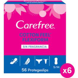 Carefree Beschermer katoen zonder geur 56 stuks