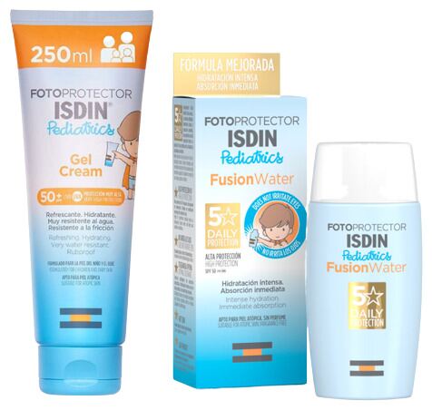 Pediatrics Zonnebrandcr&egrave;me Gelcr&egrave;me SPF 50+ + Fusion Water SPF 50
