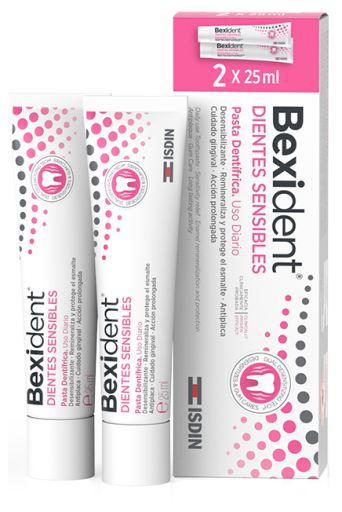 Isdin Bexident Gevoelige Tanden Tandpasta 2 x 25 ml