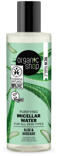 Organic Shop Avocado & Alo&euml; Zuiverend Micellair Water 150 ml