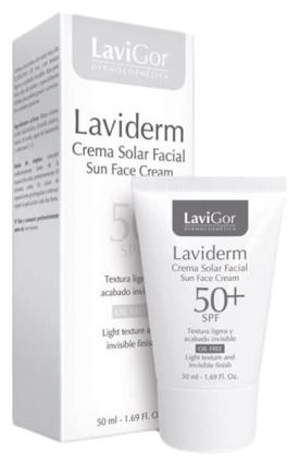 Lavigor Laviderm Gezichtszonnecr&egrave;me SPF 50+ Olievrij 50 ml