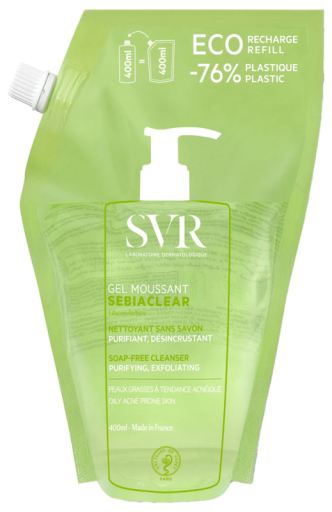 Sebiaclear Gel Moussant EcoPack Navulling 400 ml