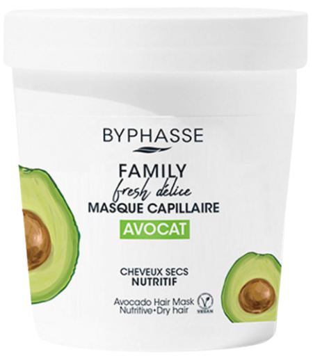 Byphasse Family Fresh Delice Avocado Masker Droog Haar 250 ml