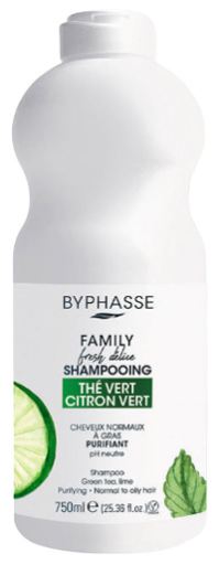 Byphasse Family Fresh Delice Groene Thee & Limoen Shampoo Normaal Haar 750 ml