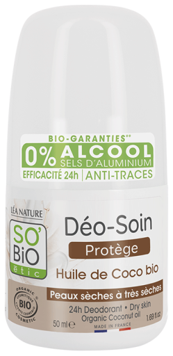 SO'BiO &eacute;tic 24H Roll On Deodorant Protector Biologische Kokosolie 50 ml