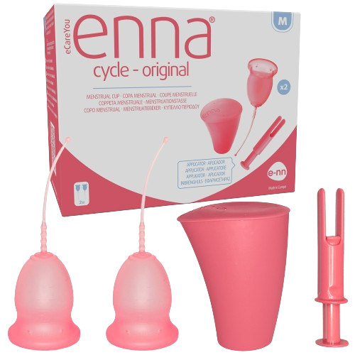 enna Cycle Menstruatiecups 2 stuks + Applicator
